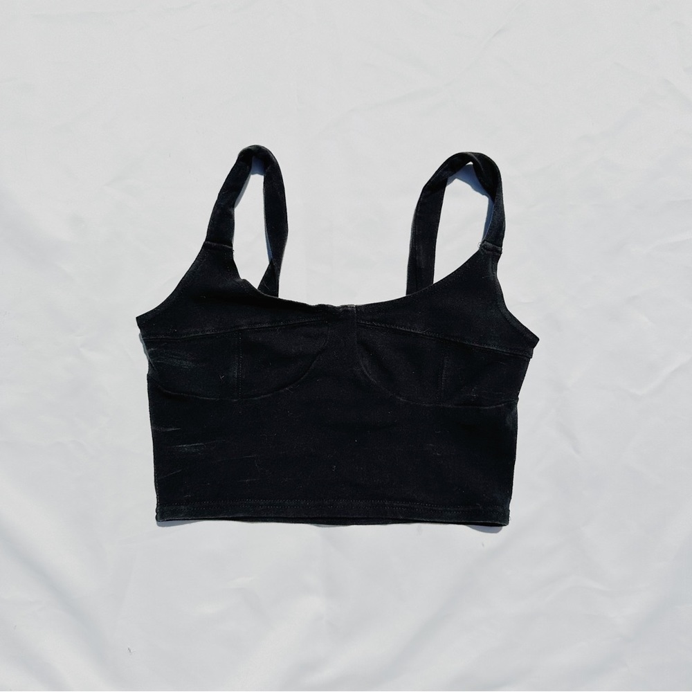 Black crop top